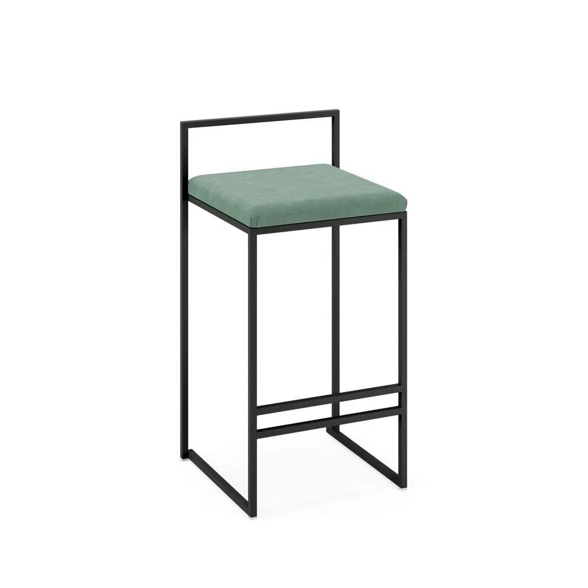 Minimalist Metal Tractor Bar Stool Solid Wood Kitchen Stools