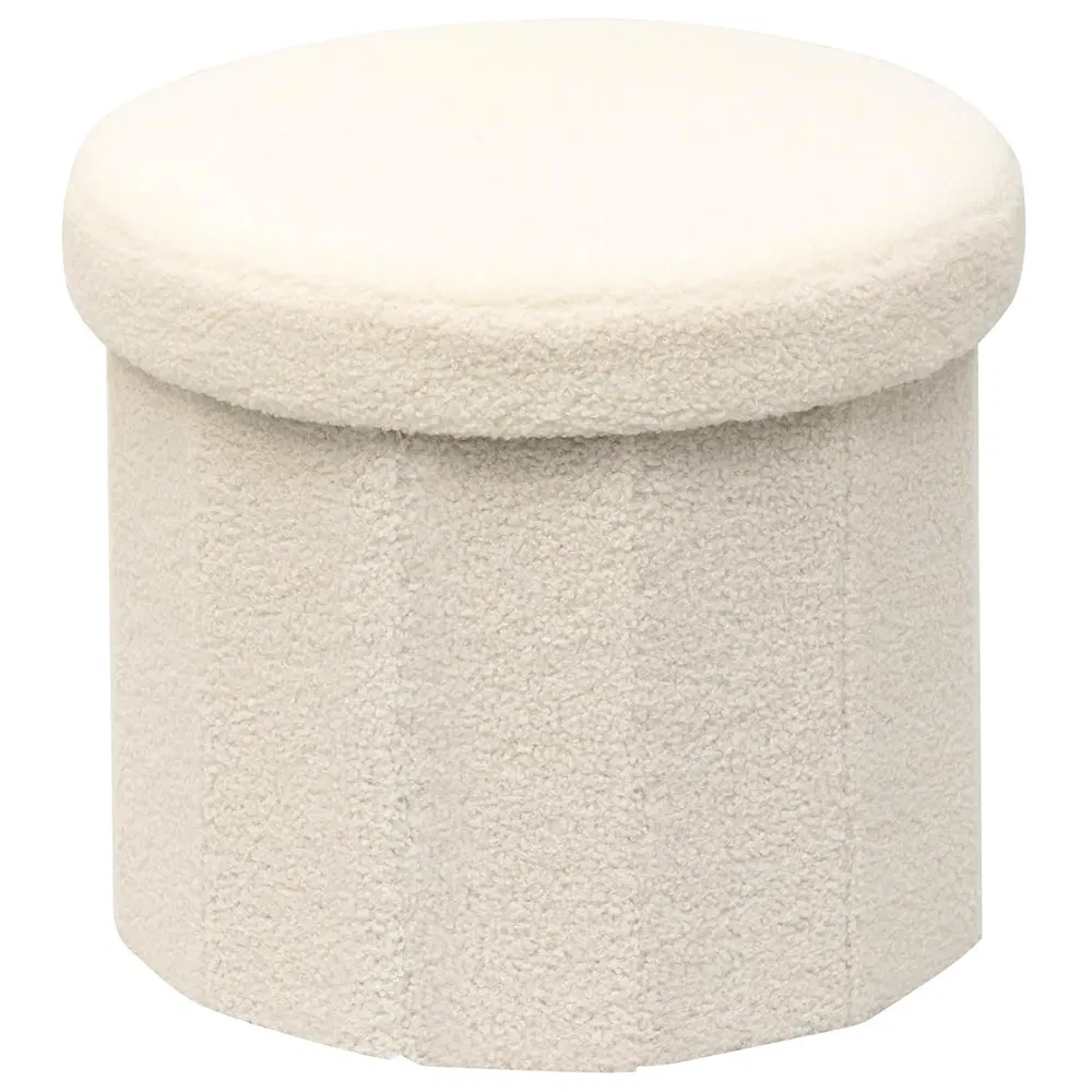 Hot Selling Velvet Folding Storage Ottoman Cube with Storage Footrest