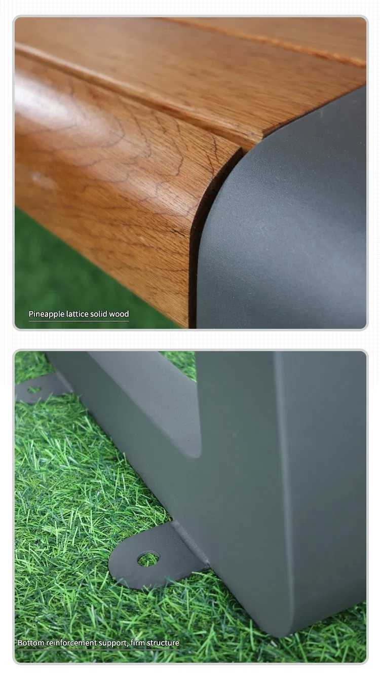 Outdoor Wood Bench View 3