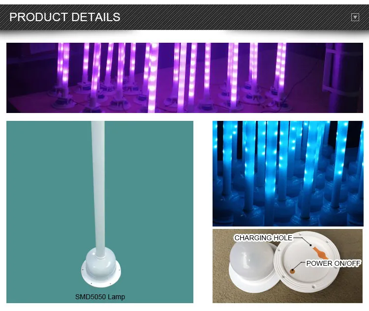 Rechargeable LED Chair