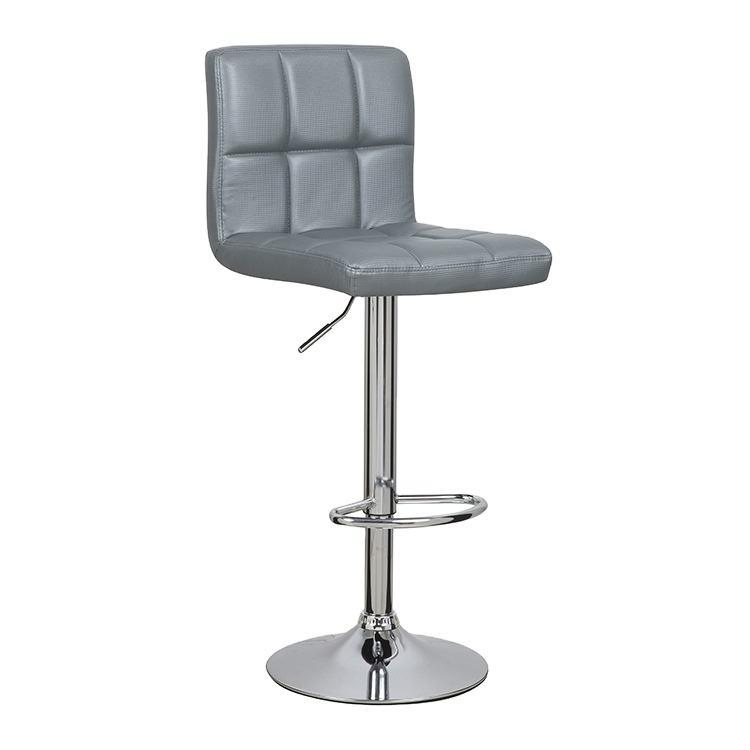 Modern Adjustable Leather Bar Stool for Stylish Interiors (ZG18-001)