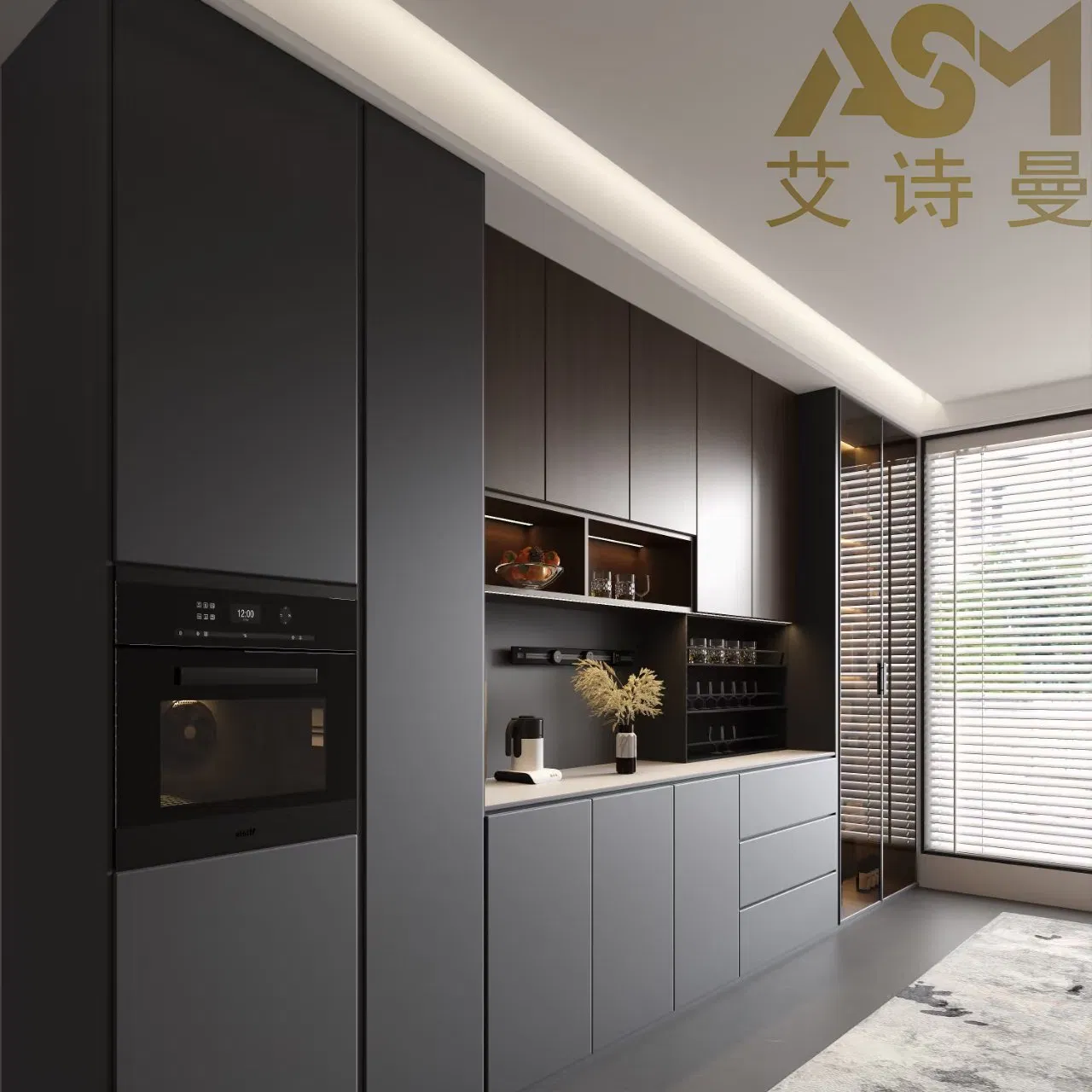 Chinese Factory Nordic Solid Wood Rattan Door Sideboard Modern Storage Customized Buffet Cabinet Storage Oak Rustic Buffet Sideboard