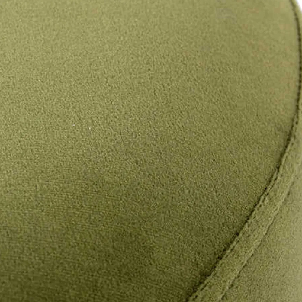 Luxury Upholstered Tufted Round Velvet Stool Footrest Footstool Ottoman