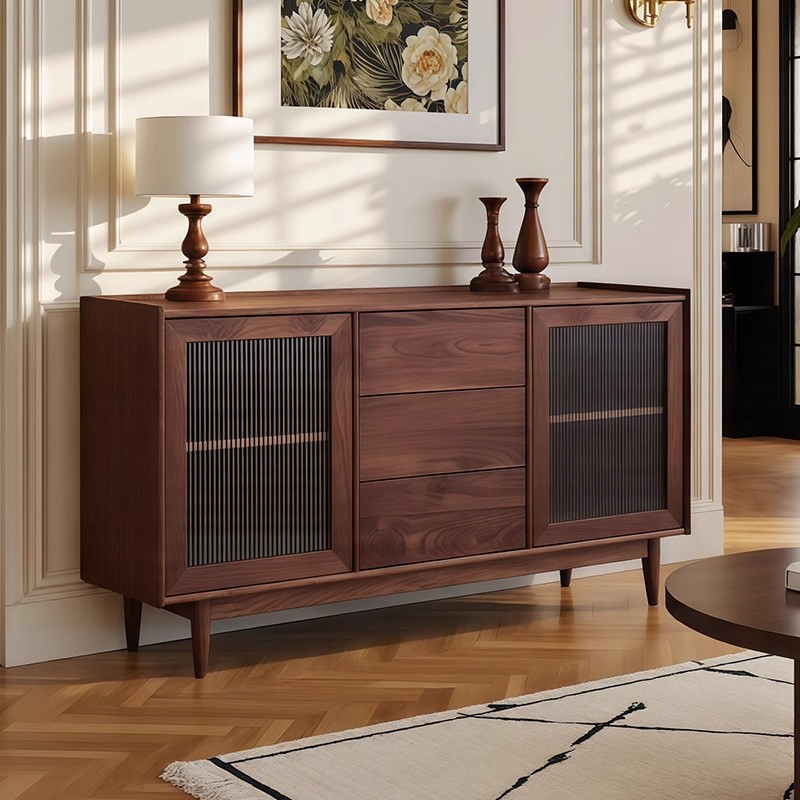 Chinese Style Retro Solid Wood Customizable Floor-Standing Sideboard