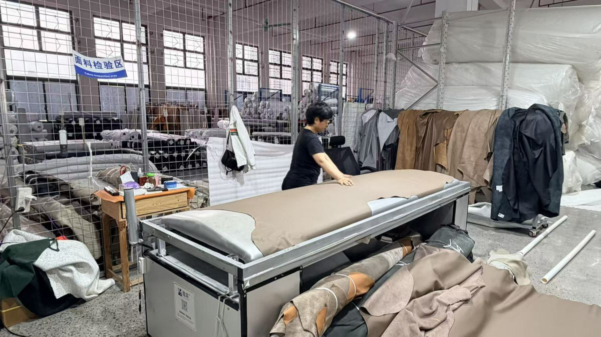 Quality inspection process at Captain Living furniture factory