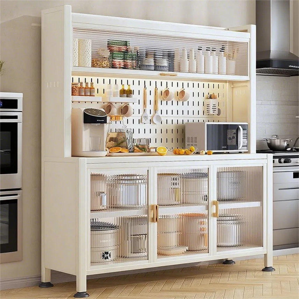 Large Capacity Multi-Layer Household Storage Kitchen Modern Side Cabinet Sideboard for Chopsticks Microwave Dining Items