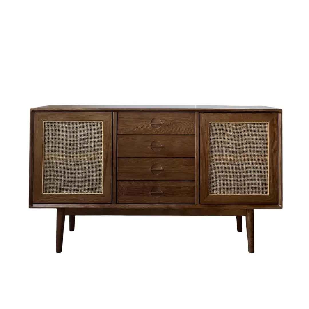 Japanese Style Solid Wood Dining Sideboard