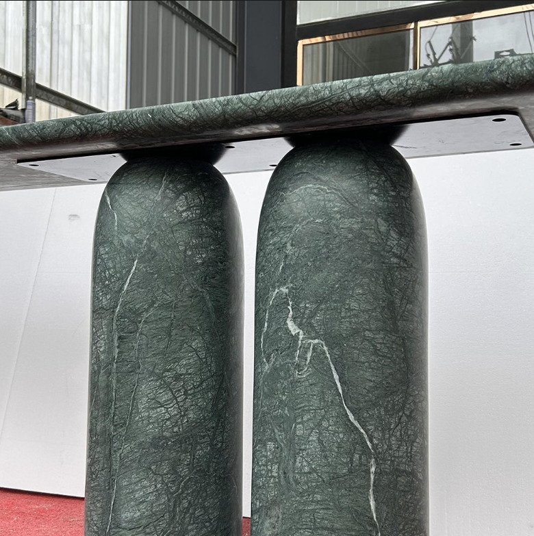 Modern 2m Marble Console Table Verde Guatemala Design Style for Home and Hotel Living Room Furniture