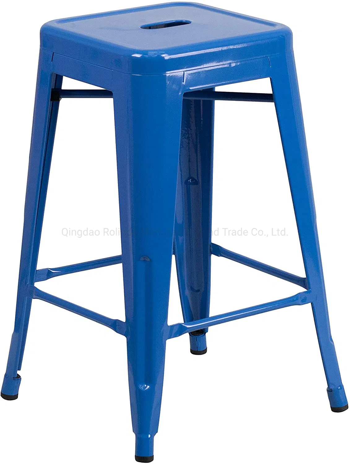 Modern Home Industrial Stackable Dining Cafe Restaurant Cafeteria Bistro 30" Contemporary Steel Tolix-Style Barstool