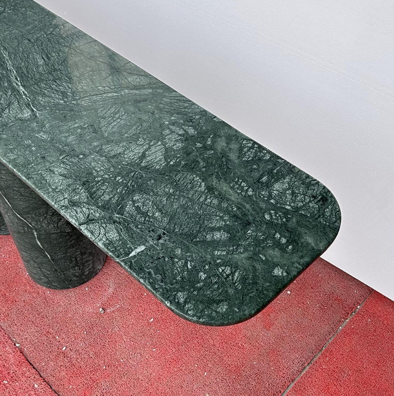 Modern 2m Marble Console Table Verde Guatemala Design Style for Home and Hotel Living Room Furniture