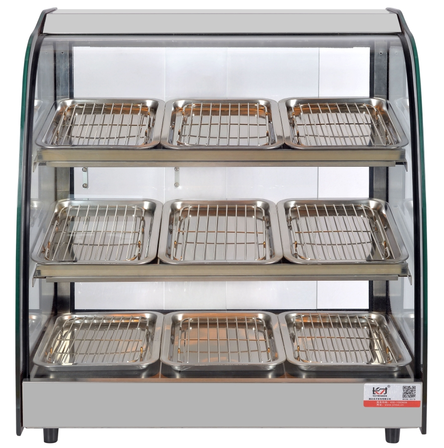 High Quality Burger Fried Food Warmer Display Cabinet Kfc Food Shop