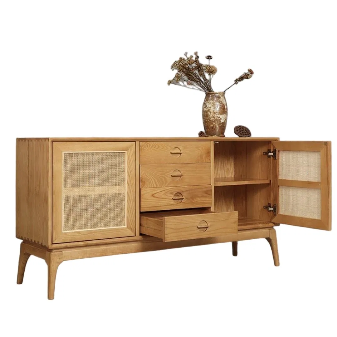 Japanese Style Solid Wood Dining Sideboard