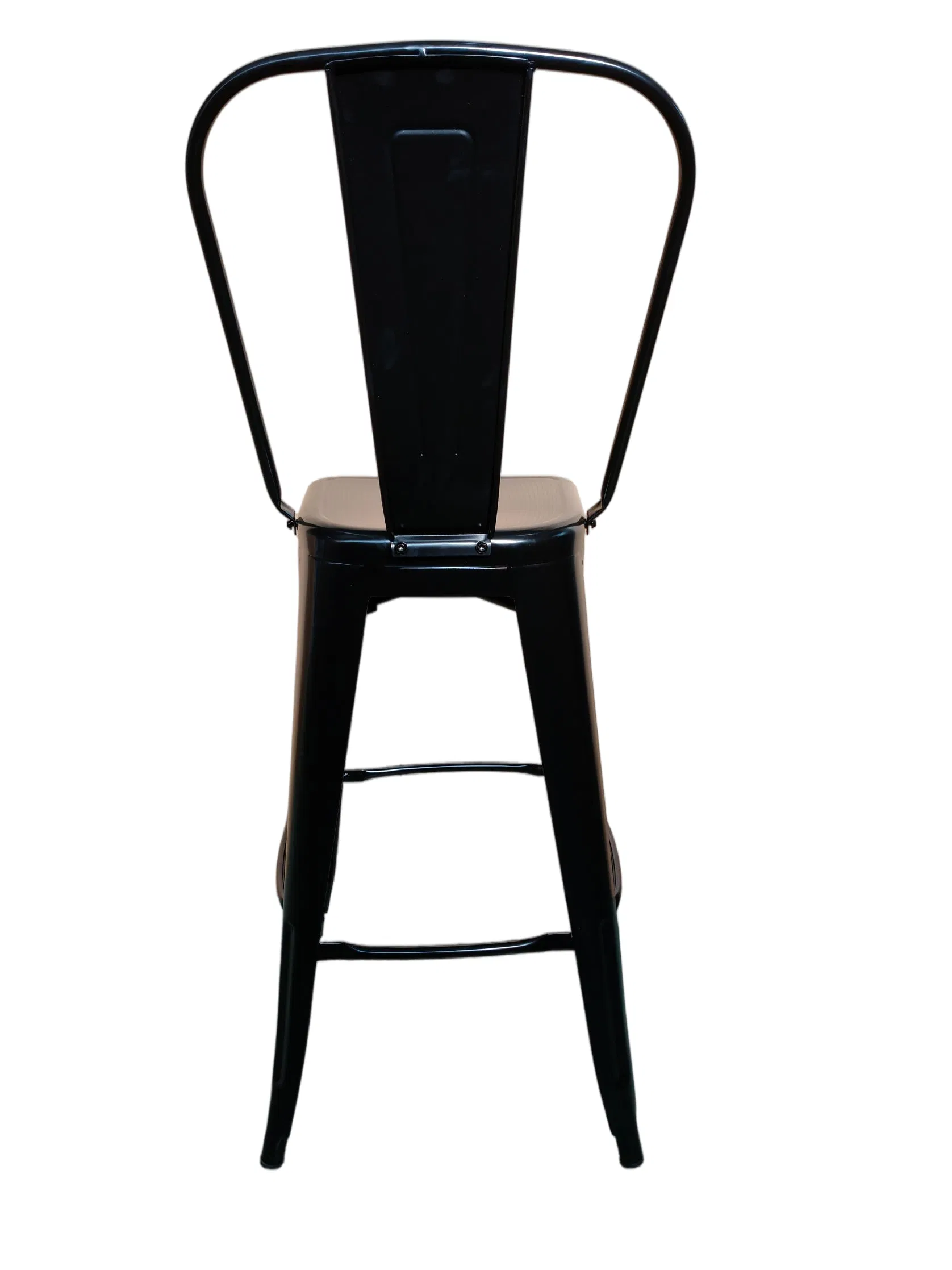 Heap Price Classic colorful High Back Metal Bar Stool Chair