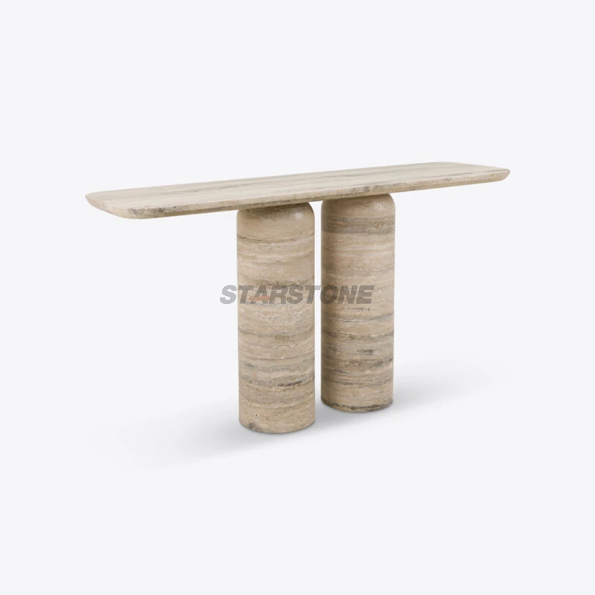 Starround Square/Oval Italy Arabescato White Marble Dining/Coffee Table/Side Table/Console Table/End Table for Hotel Home Restaurant Living Room Stone Furniture