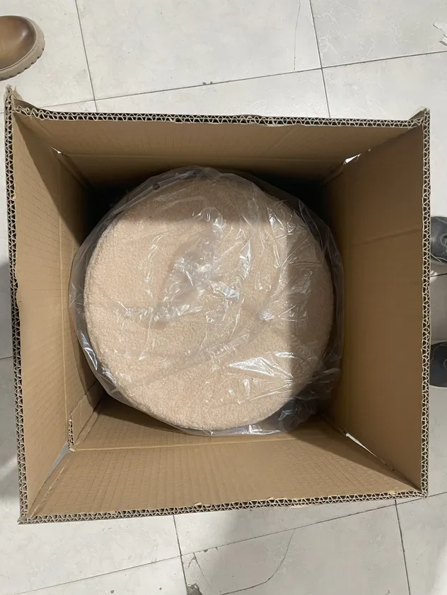 Sherpa Pouf Ottoman View 3