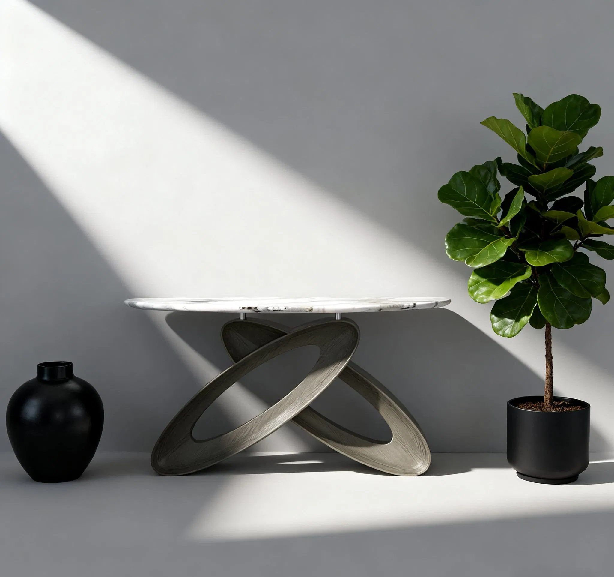 Living Room Home Hotel Modern Luxury Glass Solid Wood Console Table