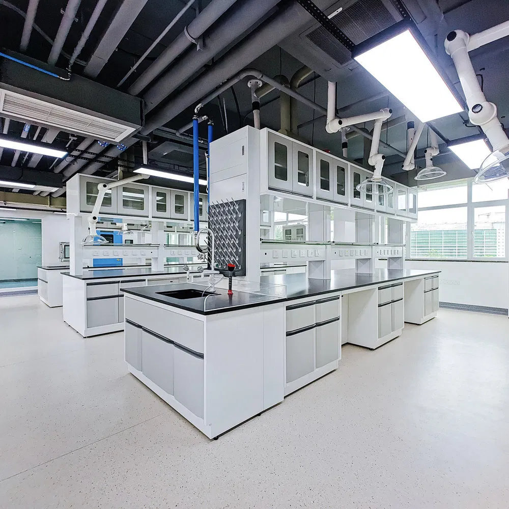 Antibacterial Properties Durable All-Steel Floor Mounted Lab Work Bench