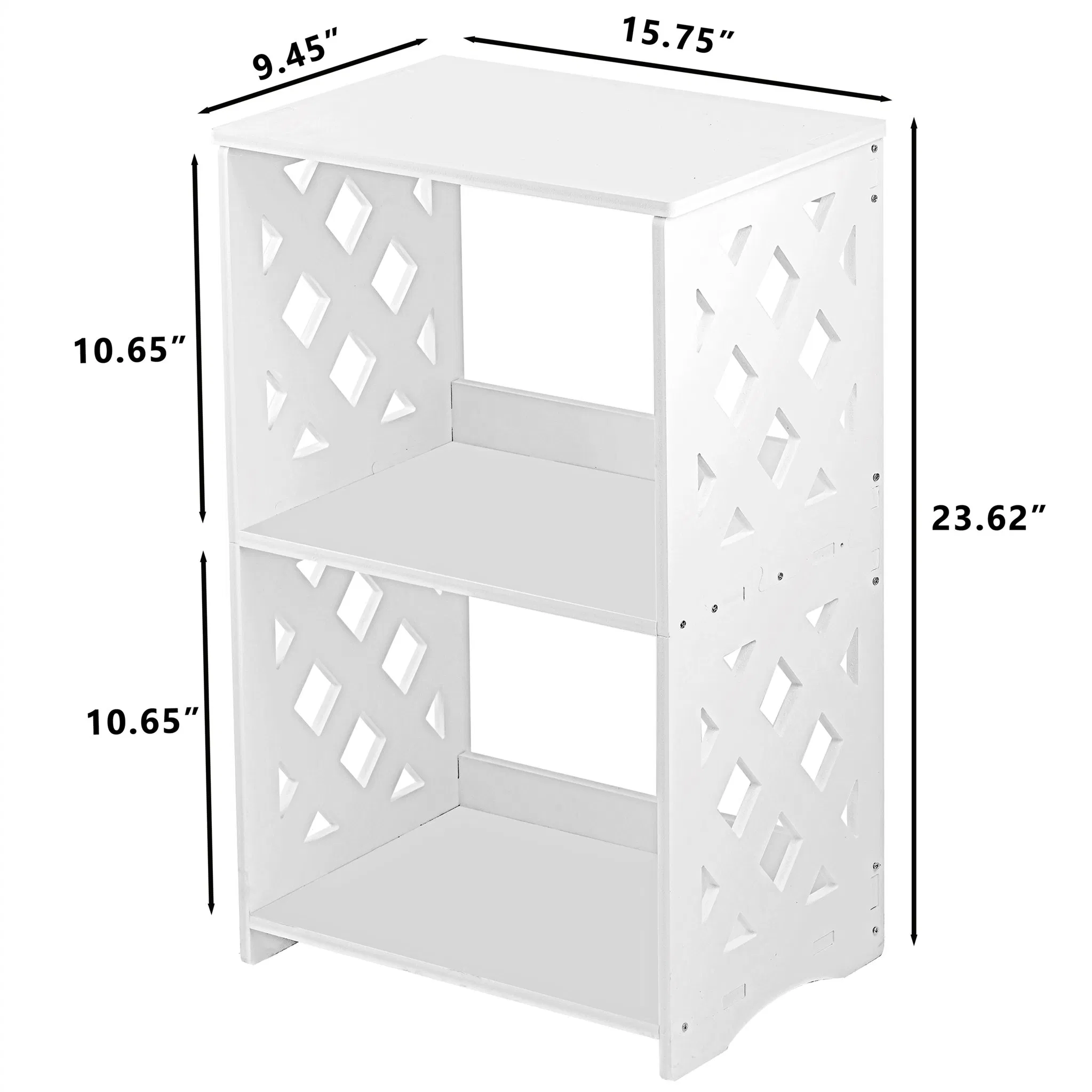 Multi-Layer Design Small Footprint Stable PVC Small Side Table