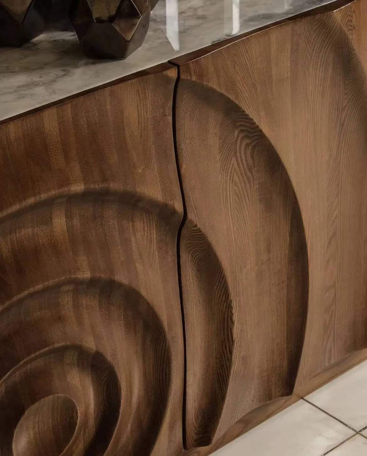 Living Room Storage Wooden Designer Marble Hot Sale Sideboard