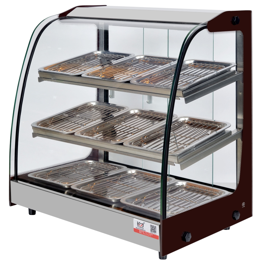 High Quality Burger Fried Food Warmer Display Cabinet Kfc Food Shop