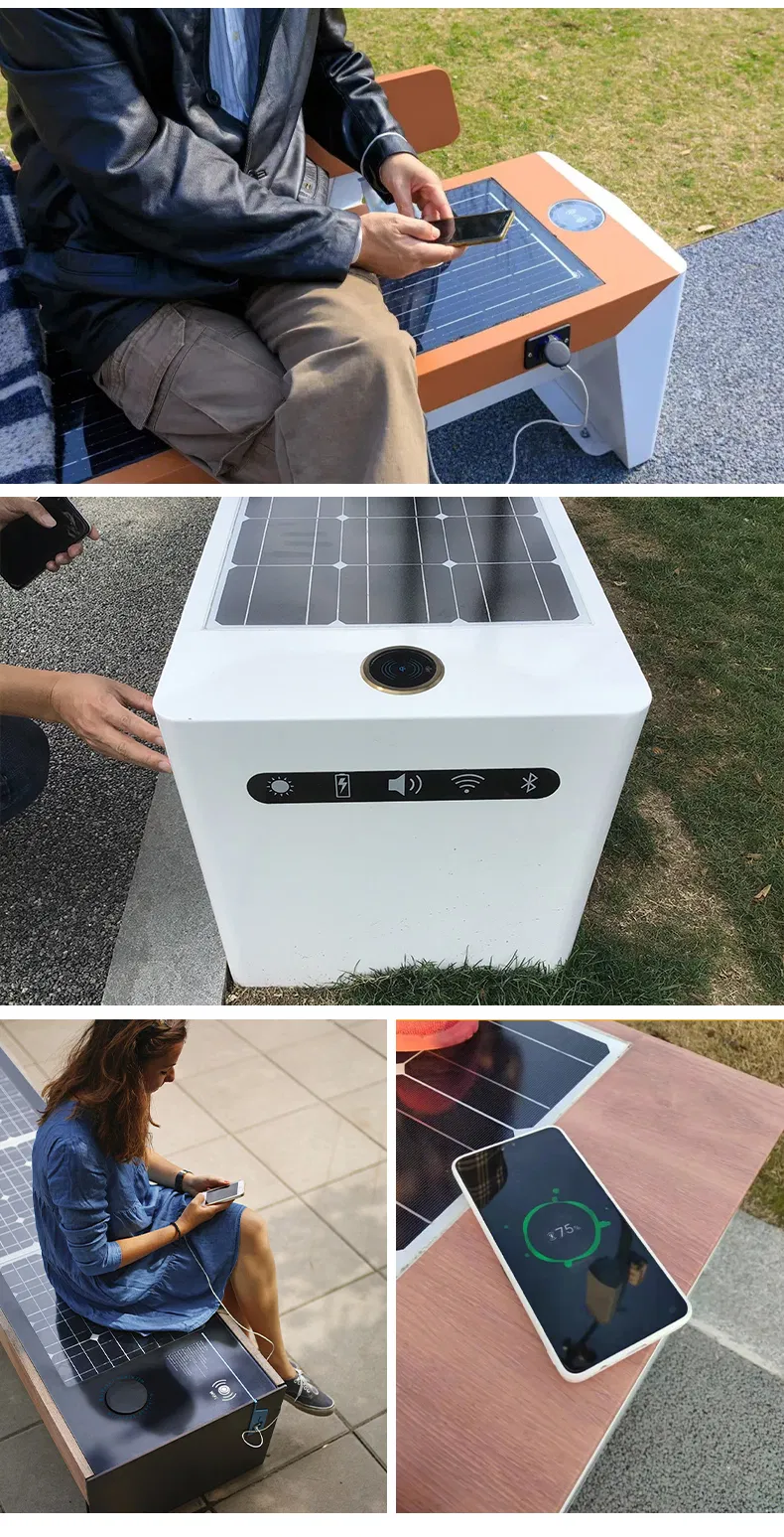 Solar Smart Park Bench 9