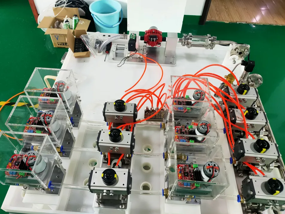 Pump online test system