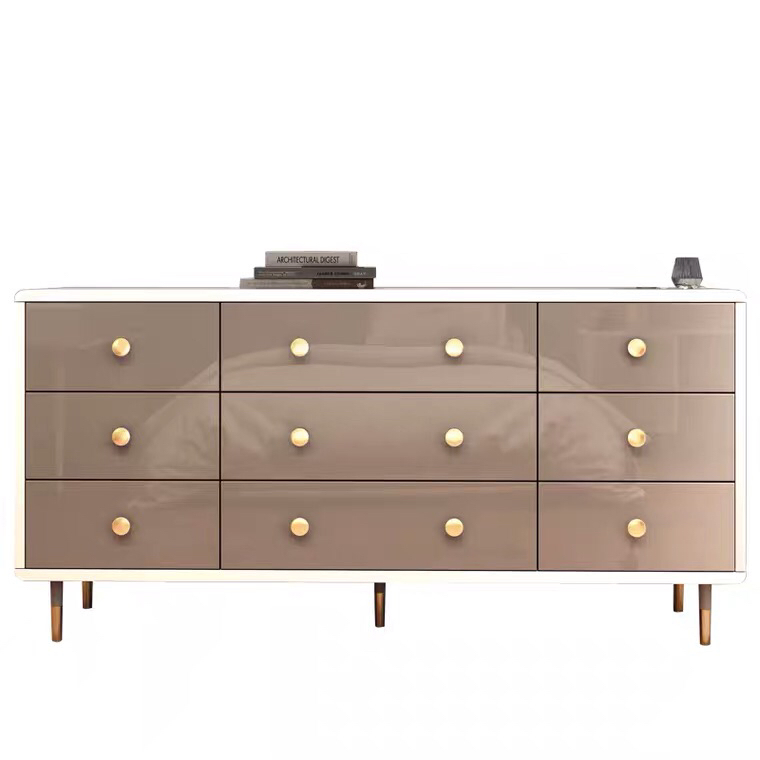 Modern Corner Buffet Table Cabinet Equipment Set Dining Table MDF Table in Living Room Furniture