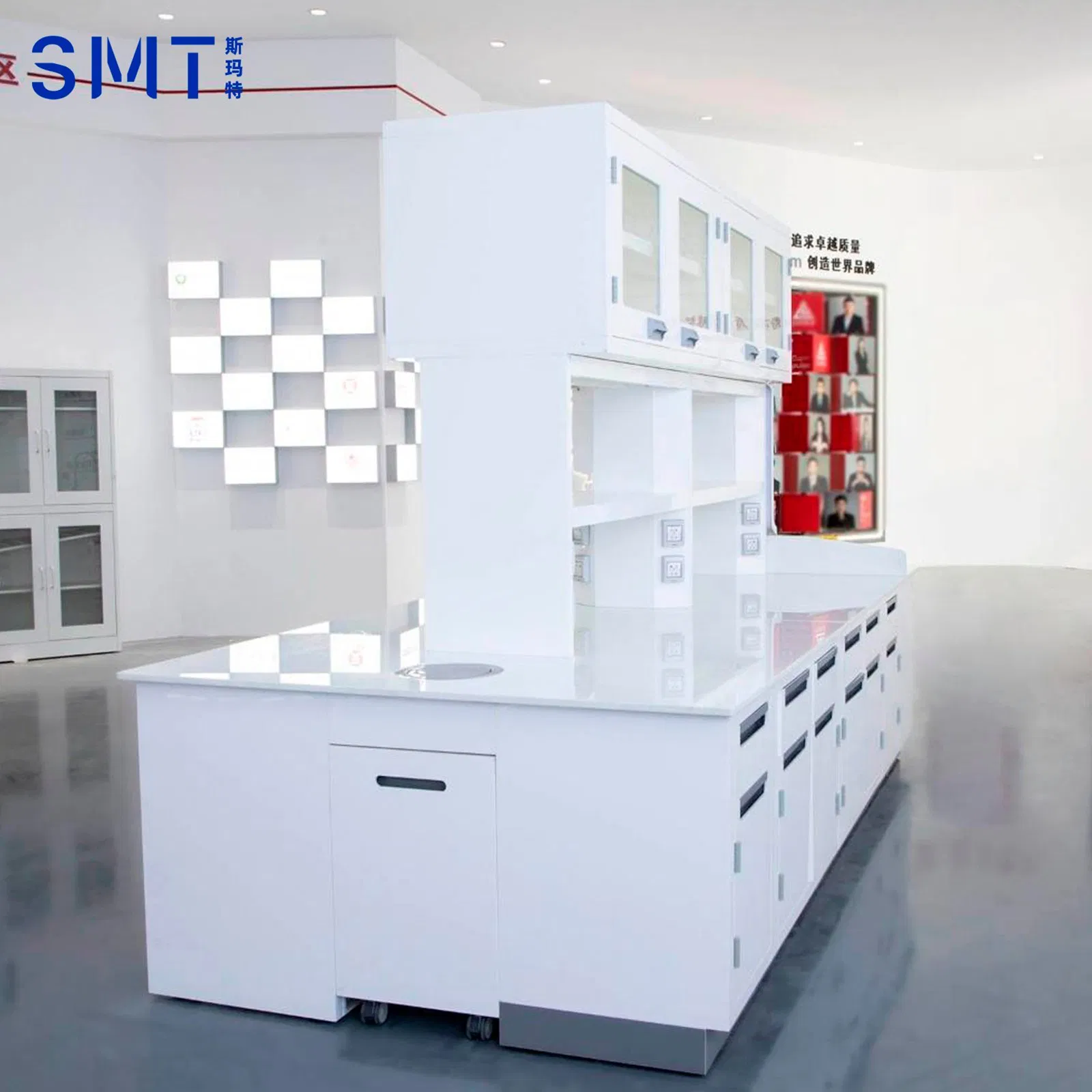 Industrial-Grade Chemical-Resistant PP Non-Conductive Lab Epoxy Lab Furniture Workbench