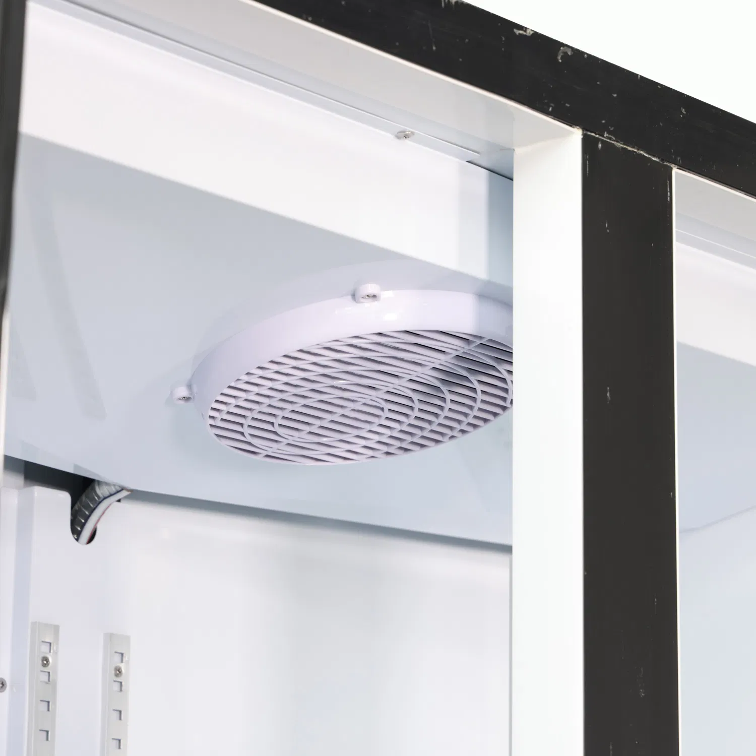 Commercial Double Glass Door Beverage Display Cabinet with LED Shelves Upright Drink Cooler Refrigerator for Supermarket Bar Convenience Store Fan Cooling S