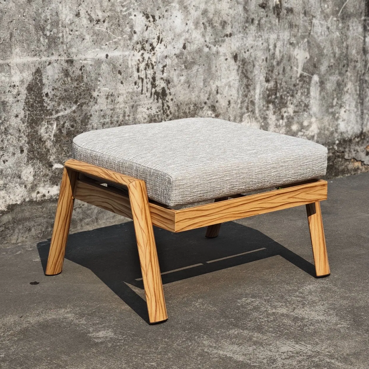 Outdoor Patio Leisure Chaise Lounge Soft and Comfortable Ottoman Footrest