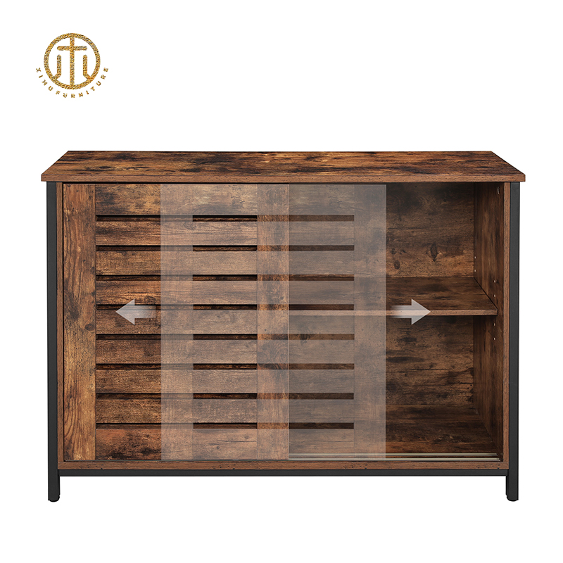 Chinese Style Retro Solid Wood Customizable Floor-Standing Sideboard
