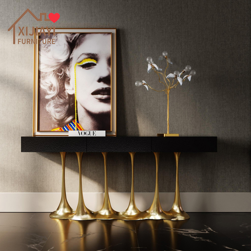 Xijiayi Luxury Hotel Lobby Console Table Factory Direct for Five Star Hotels.