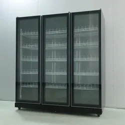 Three Doors Beer Milk Chiller Bottle Chiller Display Refrigerated Cabinet