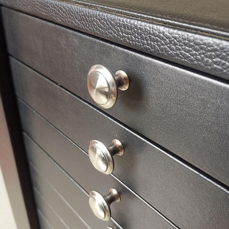 288 Slots Portable Black Storage Suitcase Eyewear Display Exhibition Wheel Trolley with Sunglasses Cabinet