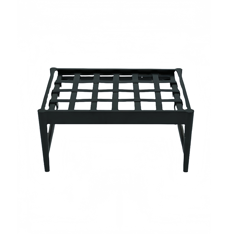 Modern Aluminum Patio Lounge and Ottoman Set for Relaxation