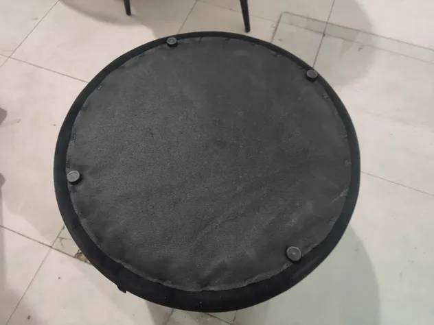 Velvet Footstool Ottoman Display 3