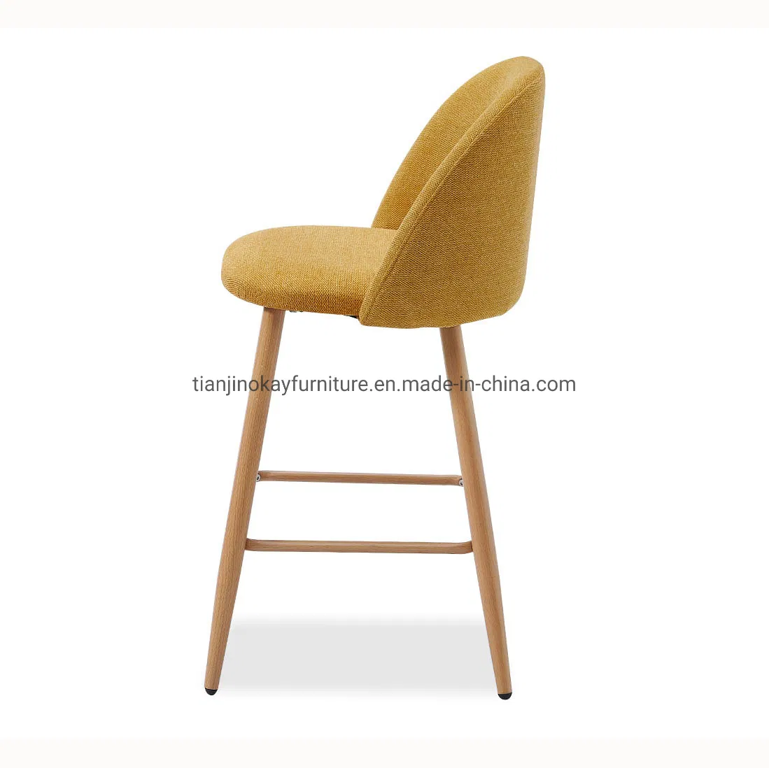 Wholesale Comfortable Bar Chair Home Furniture Dining Room Cheap Metal Fabric Chair Bar Stool