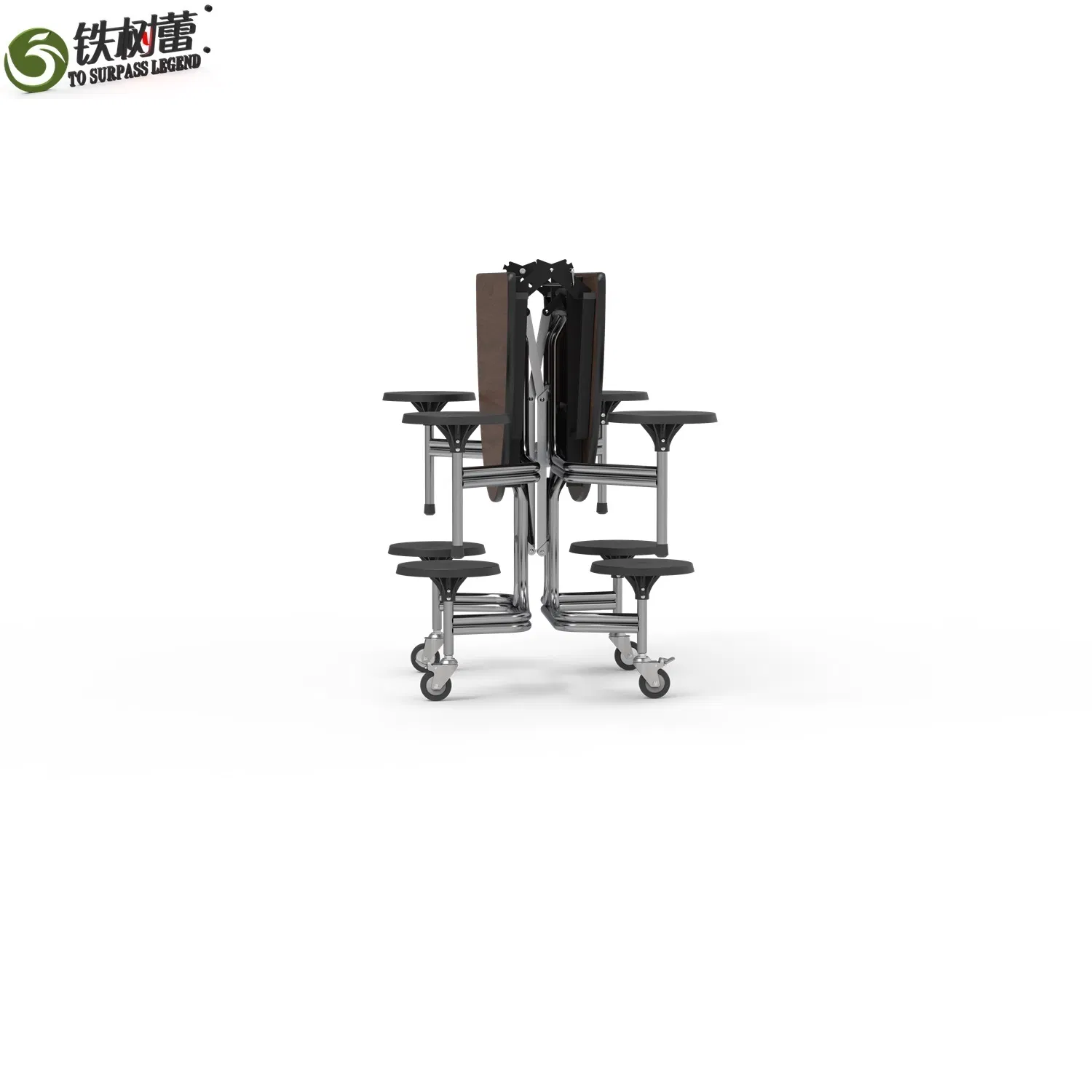 Mobile Folding Buffet Table for 8 People