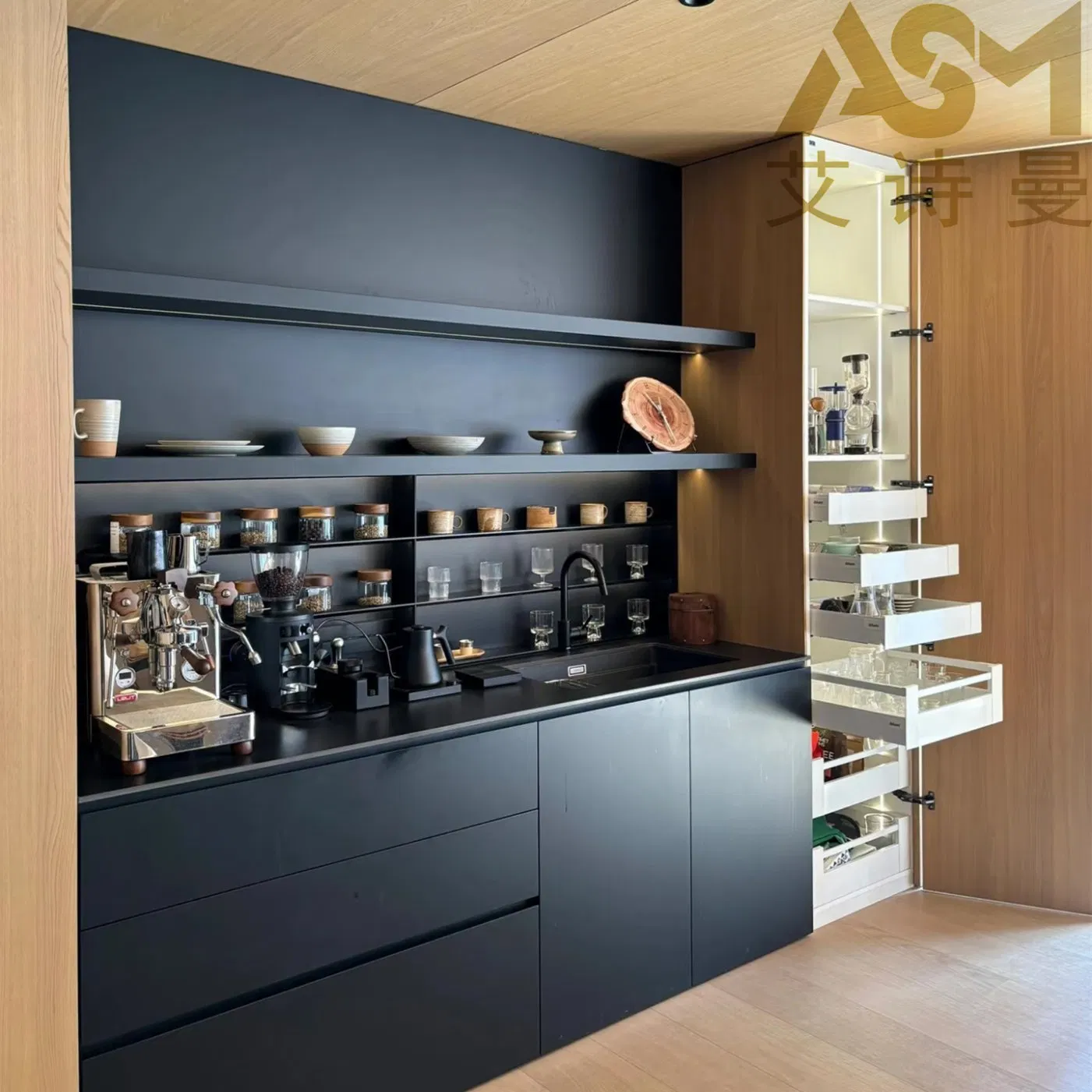 Chinese Factory Nordic Solid Wood Rattan Door Sideboard Modern Storage Customized Buffet Cabinet Storage Oak Rustic Buffet Sideboard