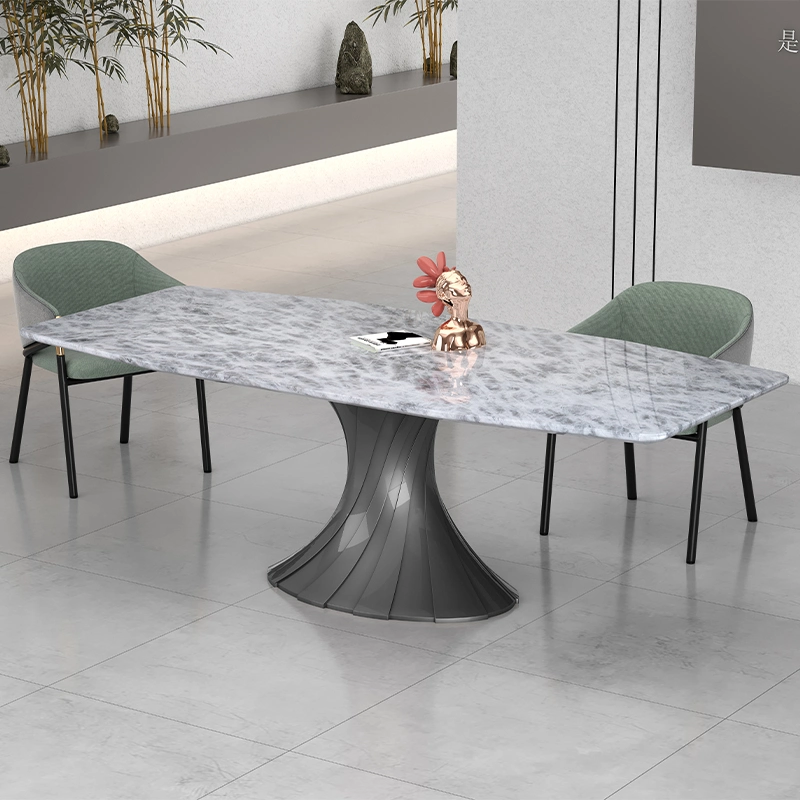 Modern Dining Room Furniture Buffet Table German Style Sintered Stone Dining Table
