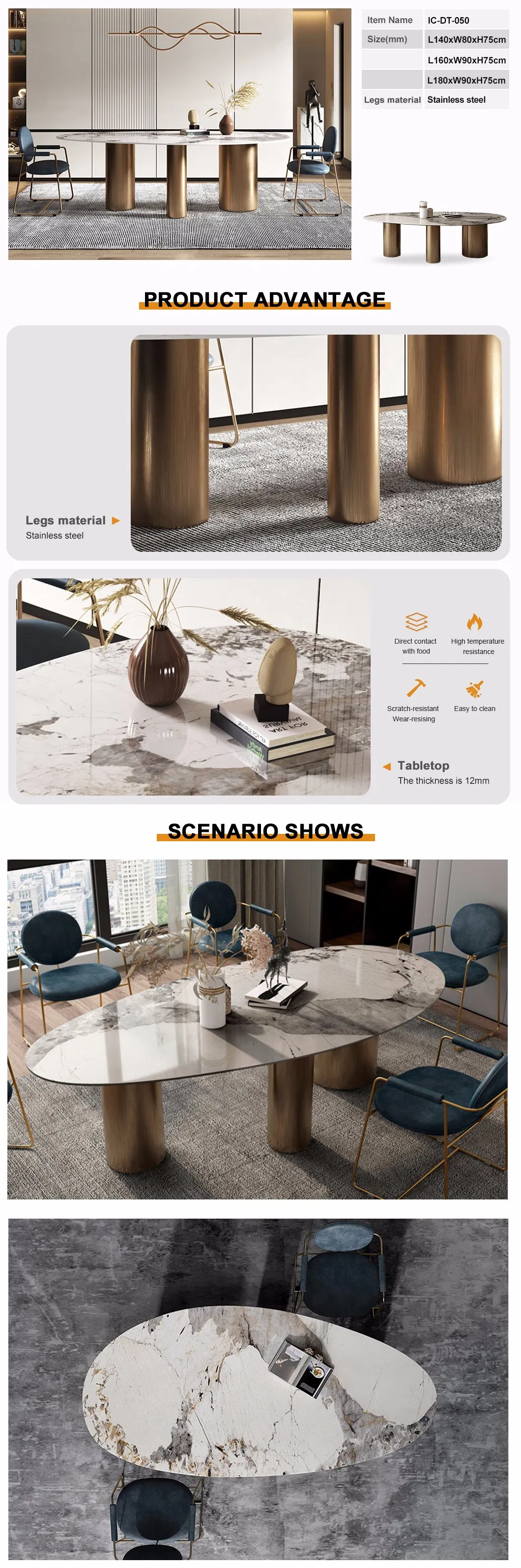 Sintered Stone Dining Table Overview