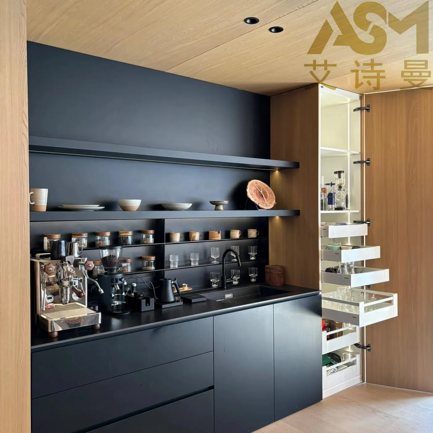 Chinese Factory Nordic Solid Wood Rattan Door Sideboard Modern Storage Customized Buffet Cabinet Storage Oak Rustic Buffet Sideboard