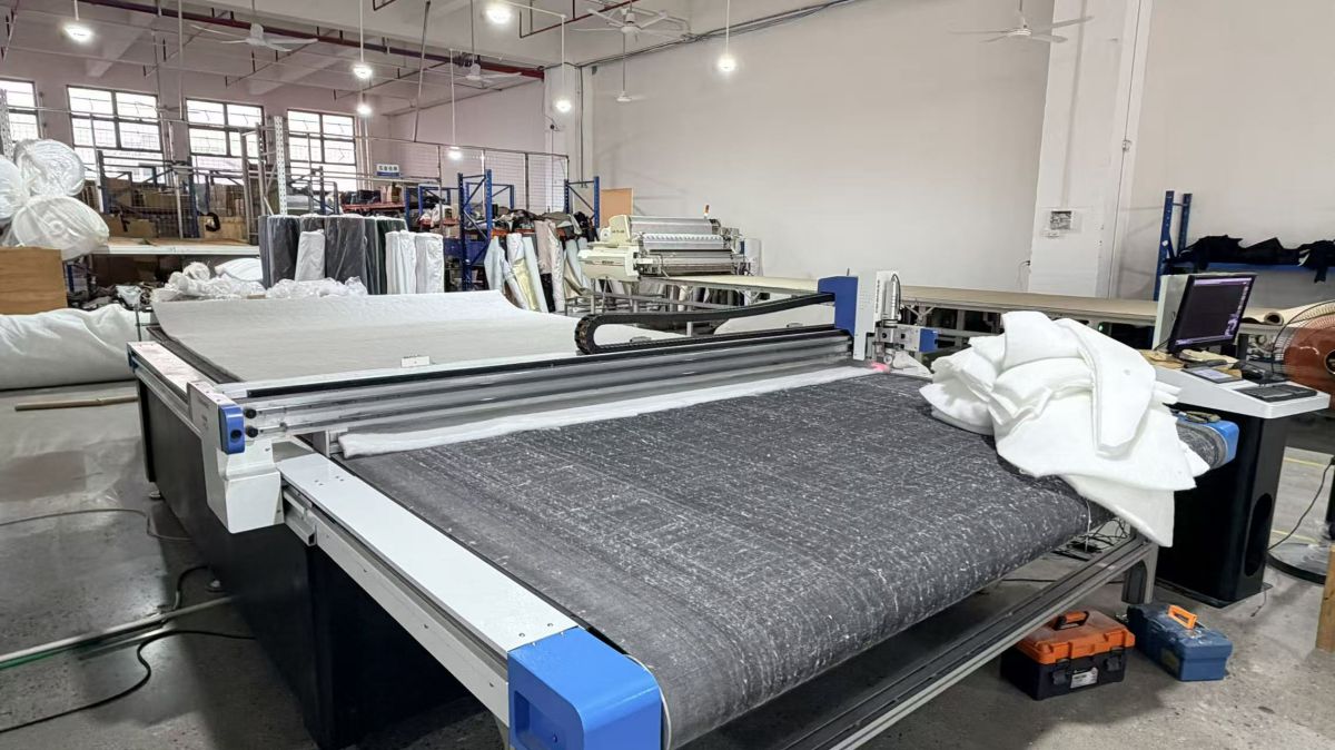 Cotton cutting for furniture upholstery at Captain Living