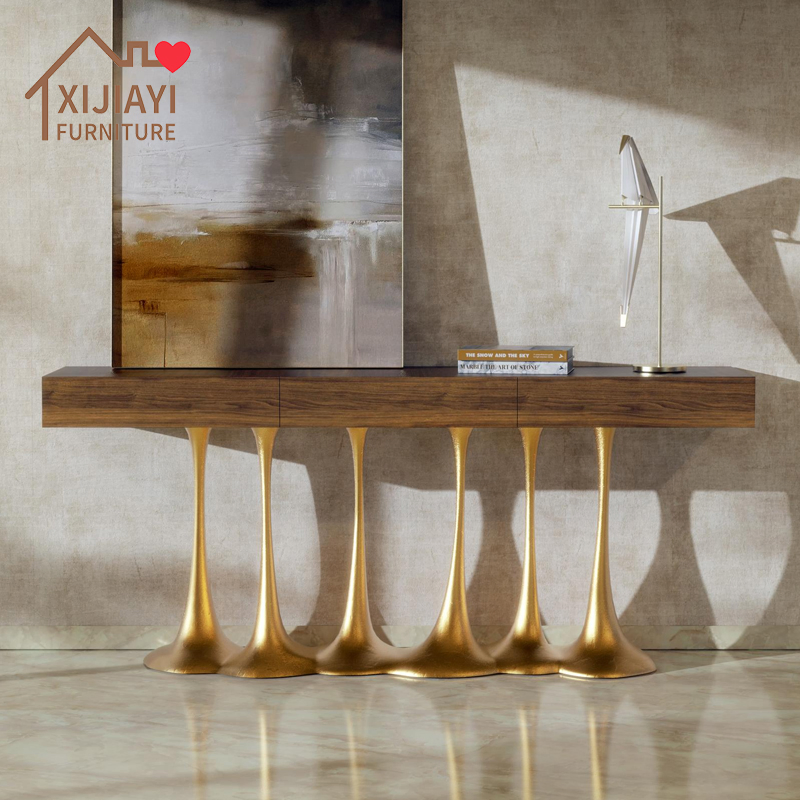Xijiayi Luxury Hotel Lobby Console Table Factory Direct for Five Star Hotels.