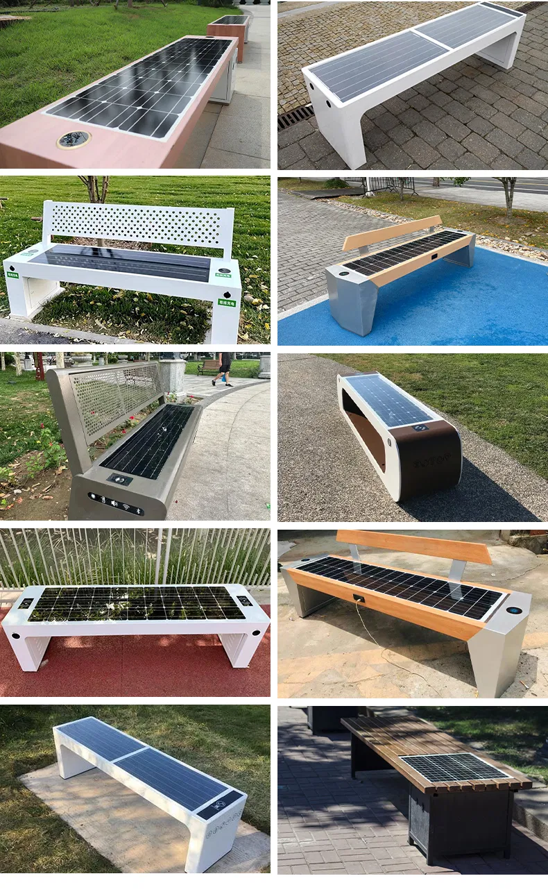 Solar Smart Park Bench 13