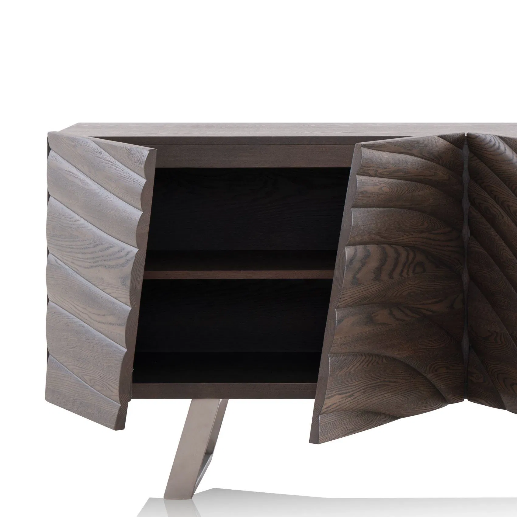 Modern Furniture Cabinet Hotel Stainless Steel Indoor Metal Wooden Factory Sideboard