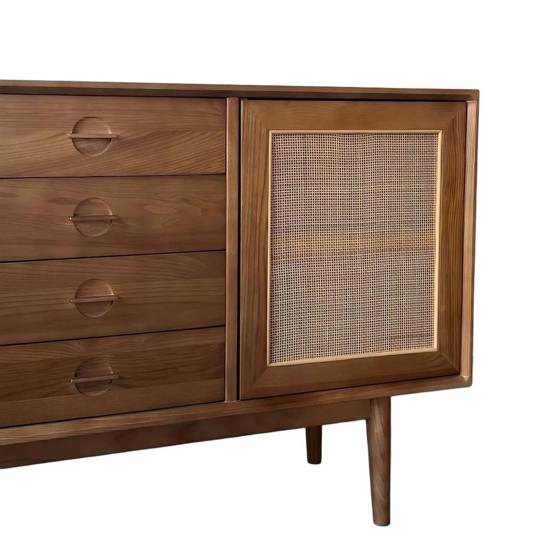 Japanese Style Solid Wood Dining Sideboard