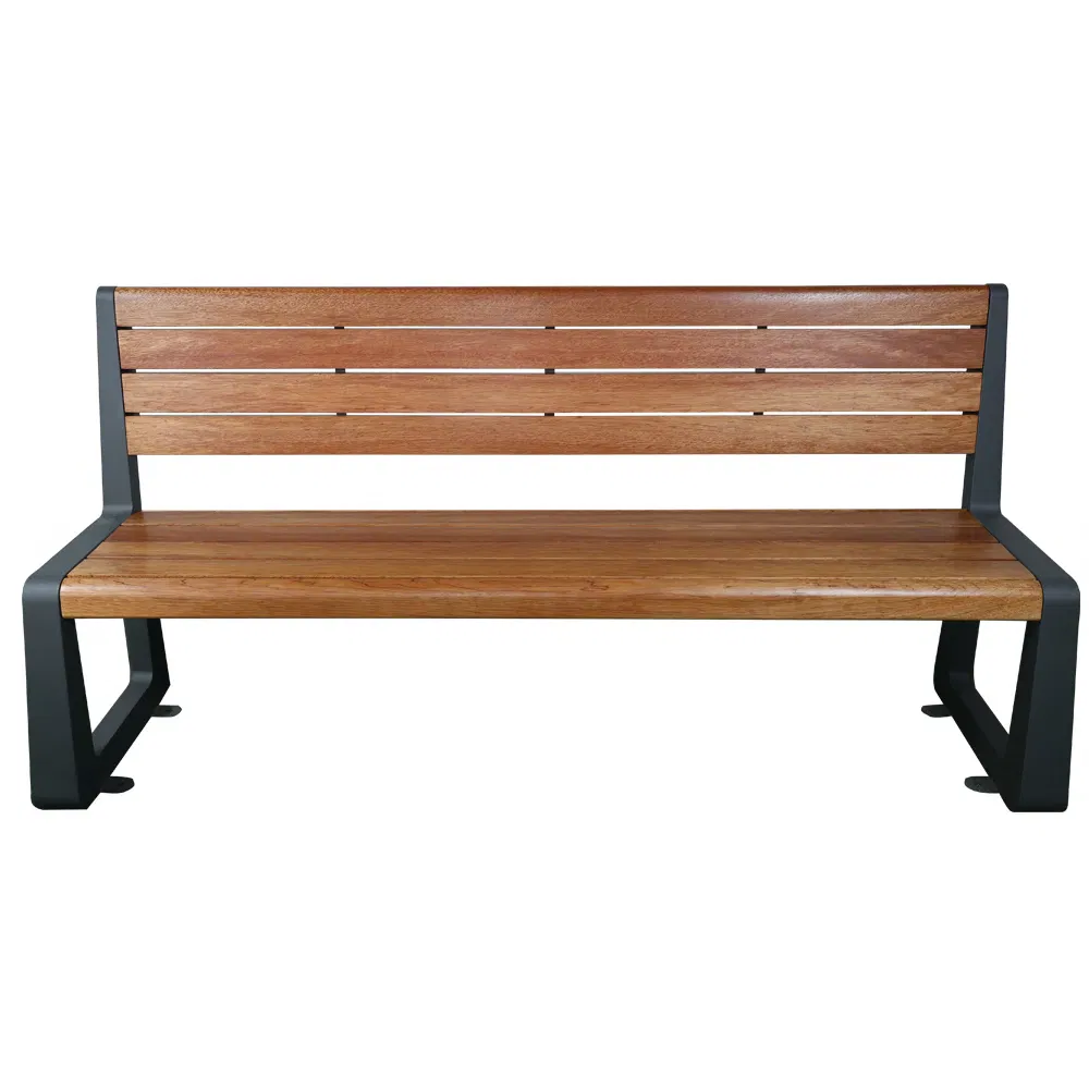 Outdoor Furniture Public Modern Recycled Plastic Wood Bench Seat Outside Park Wooden Bench Chair out Door Garden Bench Seating