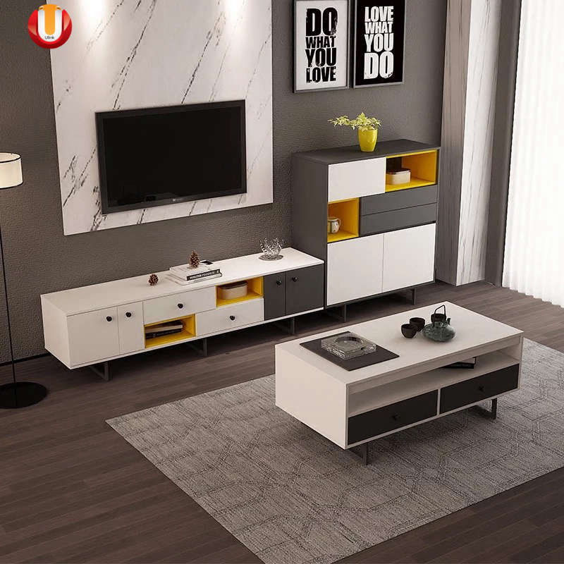 Modern Wooden Office Home Hotel Living Room Furniture Coffee Table TV Cabinet
