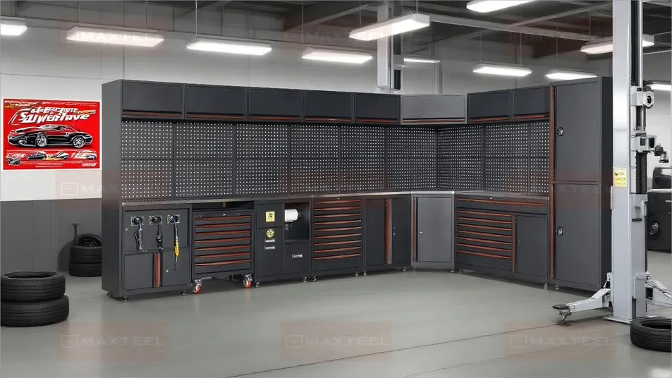 Mobile Drawer Workbench with Locking Casters